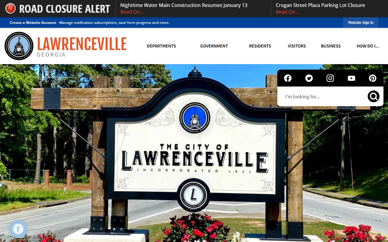 City of Lawrenceville Georgia government website
